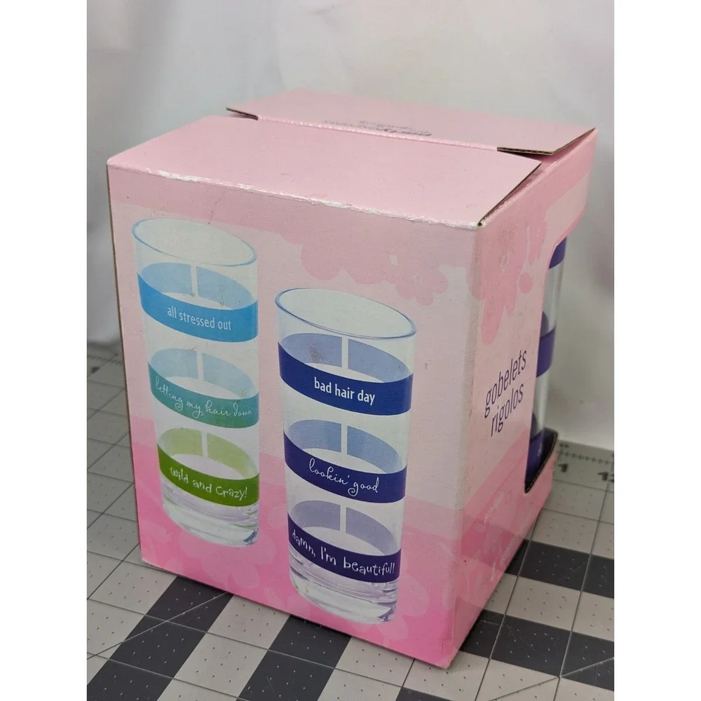 Hallmark Attitude Adjustment Tumblers Acrylic Cups Humor‎